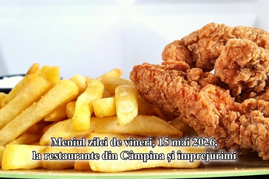 Vineri, 15 mai 2026. Meniul zilei la restaurante din Câmpina și împrejurimi