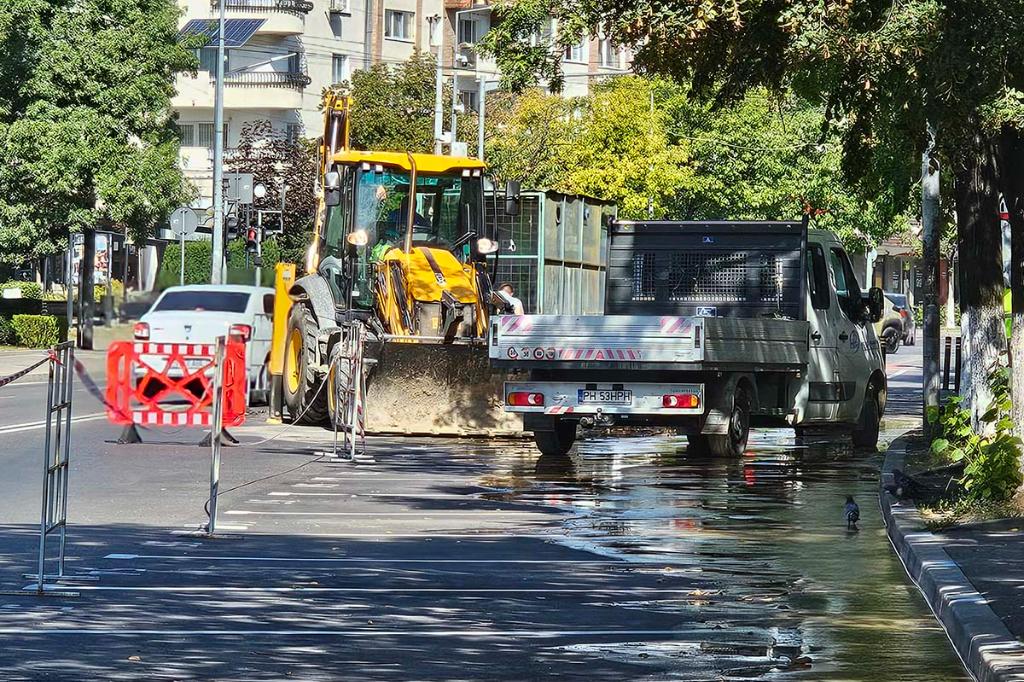 Avarie la rețeaua de apă în zona unde sâmbătă vor începe „Serbările Toamnei”