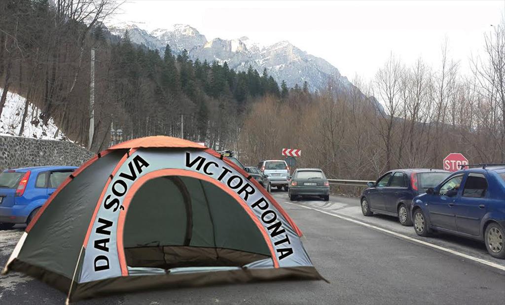 Deputatul liberal Virgil Guran îi invită pe Victor Ponta și Dan Șova să se mute în cort pentru a vedea cine va face autostrada Comarnic - Brașov