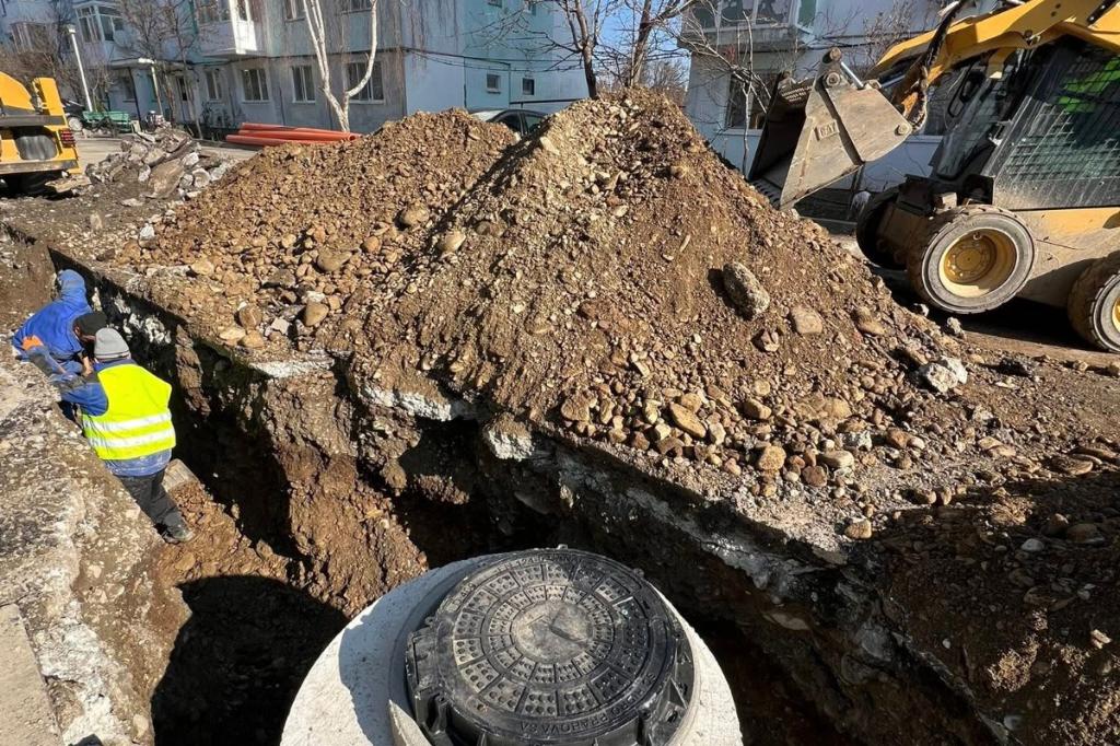 Blocurile de pe Strada Istrati vor fi alimentate cu apă dintr-o sursă independentă de Școala de Poliție