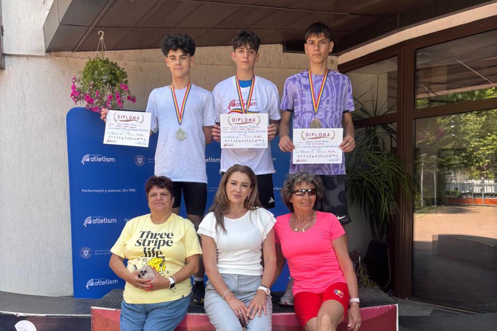Prima zi a Naționalelor de atletism sub 16 ani. La triplusalt, câmpinenii au ocupat primele două locuri