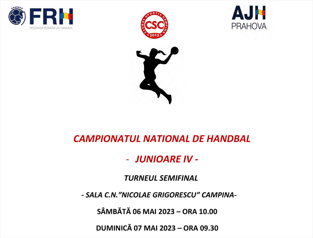 Turneul semifinal de handbal feminin pentru juniori IV va avea loc în week-end, la Câmpina