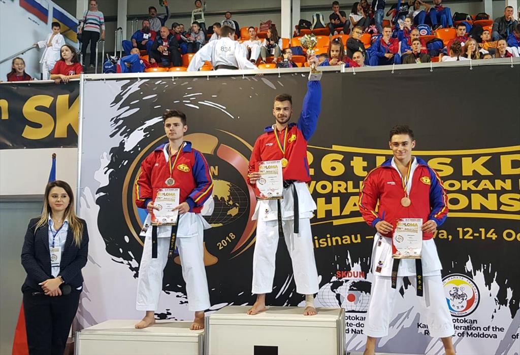 Costin Bădiceanu (AIKO Câmpina), patru medalii la Campionatul Mondial de Karate Shotokan desfășurat la Chișinău
