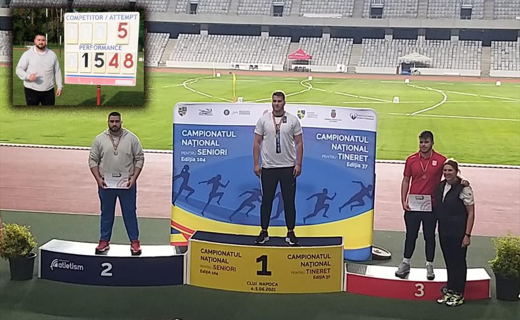 Marius Vasile (CSS ”Constantin Istrati” Câmpina), două medalii de argint la Campionatele Naționale de Atletism pentru seniori și tineret
