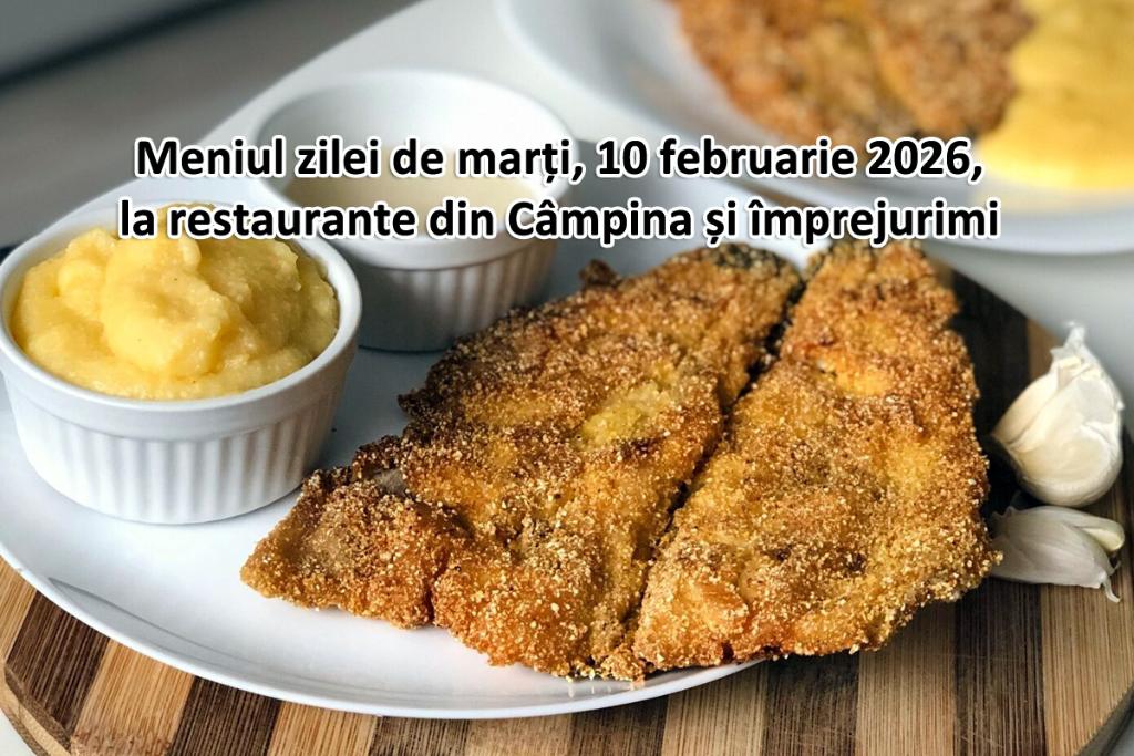Marți, 10 februarie 2026. Meniul zilei la restaurante din Câmpina și împrejurimi