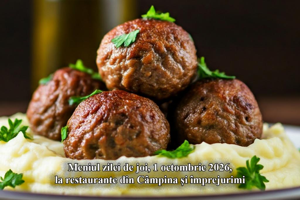 Joi, 1 octombrie 2026. Meniul zilei la restaurante din Câmpina și împrejurimi