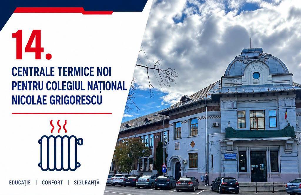 Patru centrale termice noi au devenit funcționale la Colegiul Național 
