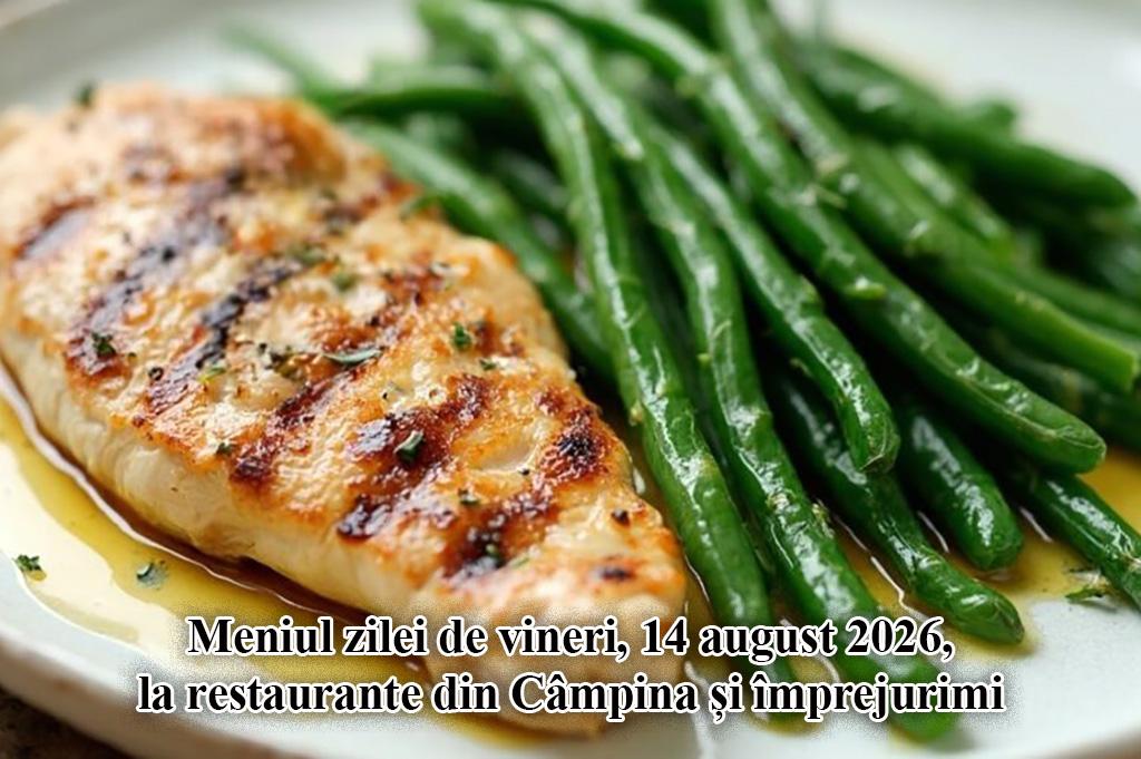 Vineri, 14 august 2026. Meniul zilei la restaurante din Câmpina și împrejurimi