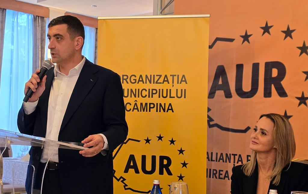 George Simion: “În șase luni, AUR trebuie să fie pe primul loc în preferințele câmpinenilor”. Cec în alb pentru noua conducere de la Câmpina