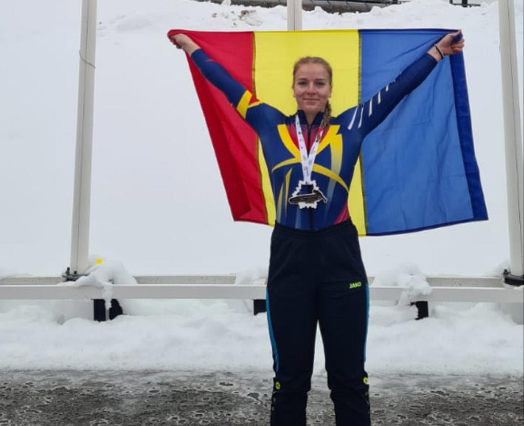 Câmpineanca Georgeta Popescu - medalie de bronz în proba de monobob, la Cupa Europei din Letonia
