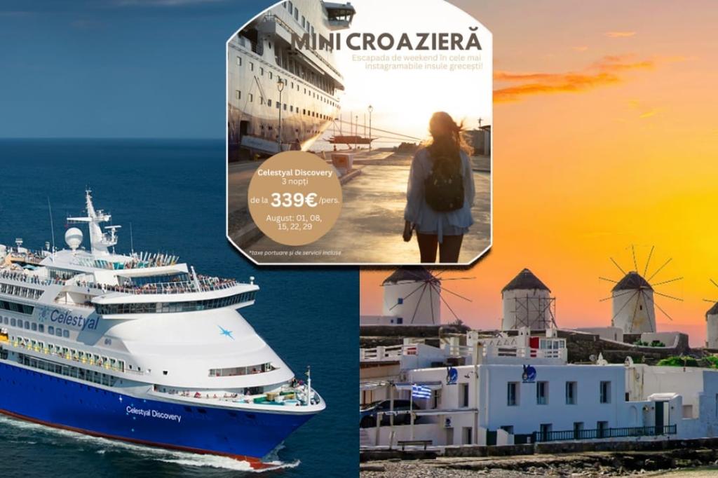 O vacanță fabuloasă - minicroazieră în insulele grecești, cu Teron Intertur Câmpina