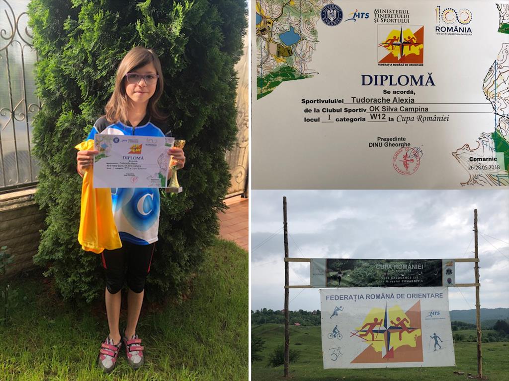Alexia Tudorache (Silva Câmpina) a câştigat Cupa României la orientare sportivă, categoria fete sub 12 ani