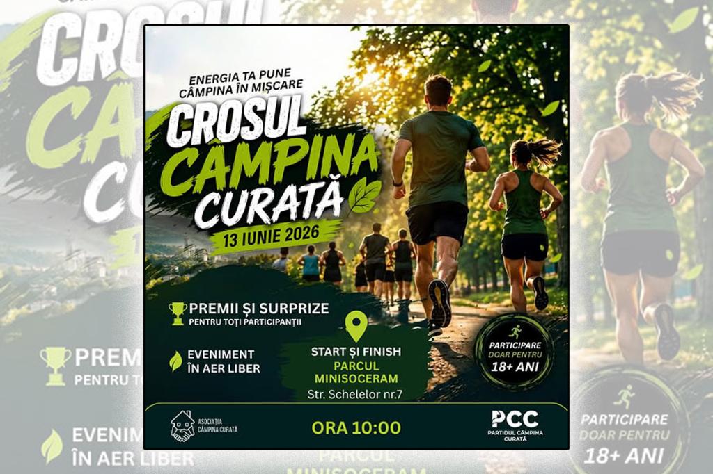 Pe 13 iunie este programat Crosul Câmpina Curată