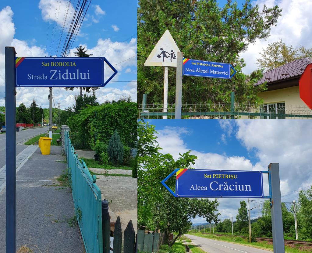 Pentru prima dată în istoria comunei Poiana Câmpina, toate străzile au primit denumiri noi