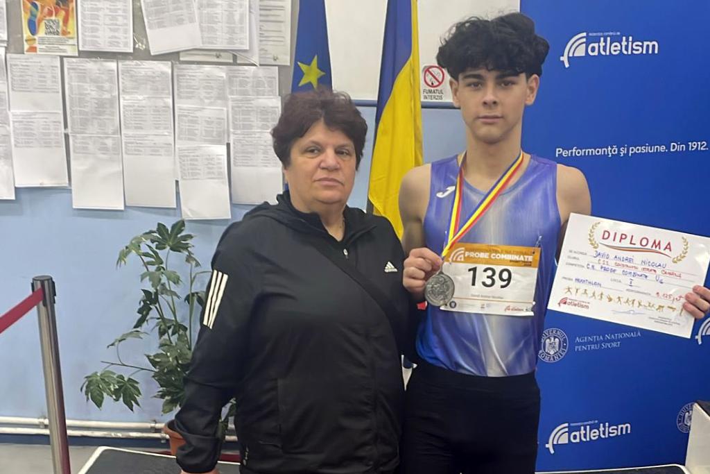 Medalie de argint pentru atletismul câmpinean la Naționalele de probe combinate