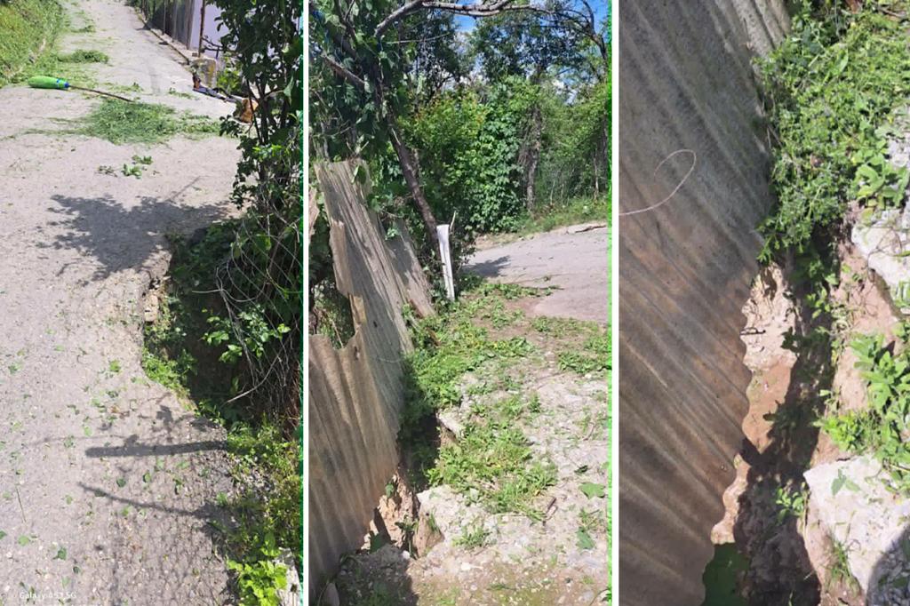 Aleea Scărișoara, din Câmpina, un drum care se rupe și se surpă, încet, dar sigur, spre disperarea oamenilor din zonă