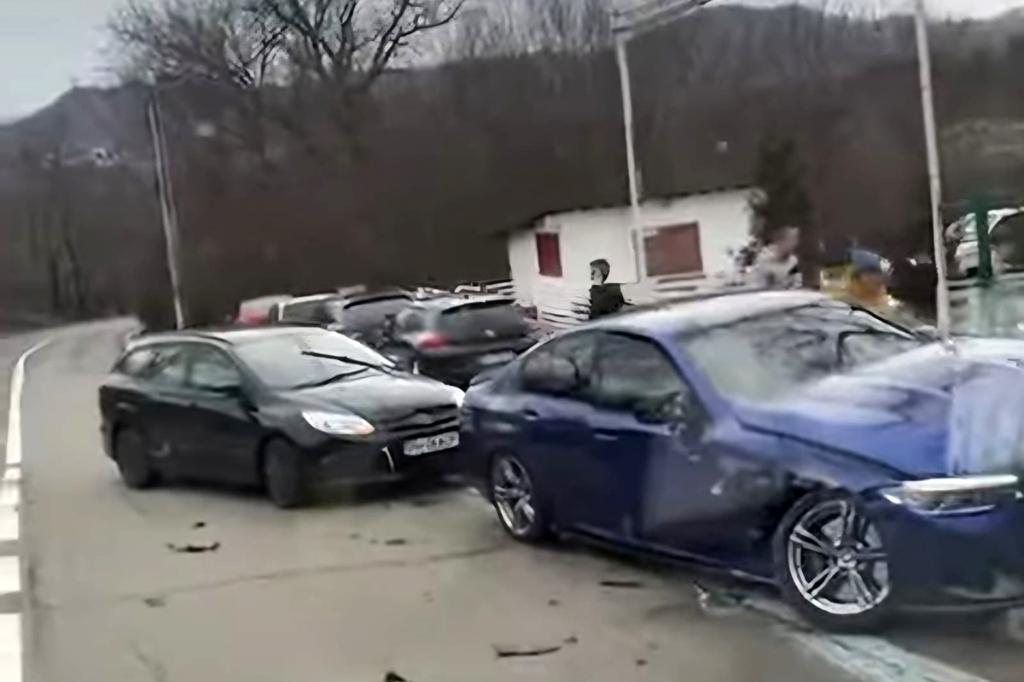 Accident la intrarea în Câmpina dinspre Cornu