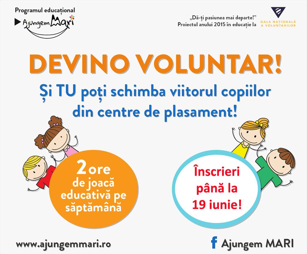Se caută voluntari pentru a-și petrece timpul cu copiii de la centrele de plasament din Prahova