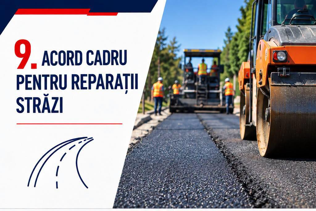 S-a finalizat documentația pentru achiziția publică a acordului cadru pentru reparații străzi în Câmpina, în valoare de 30 milioane lei