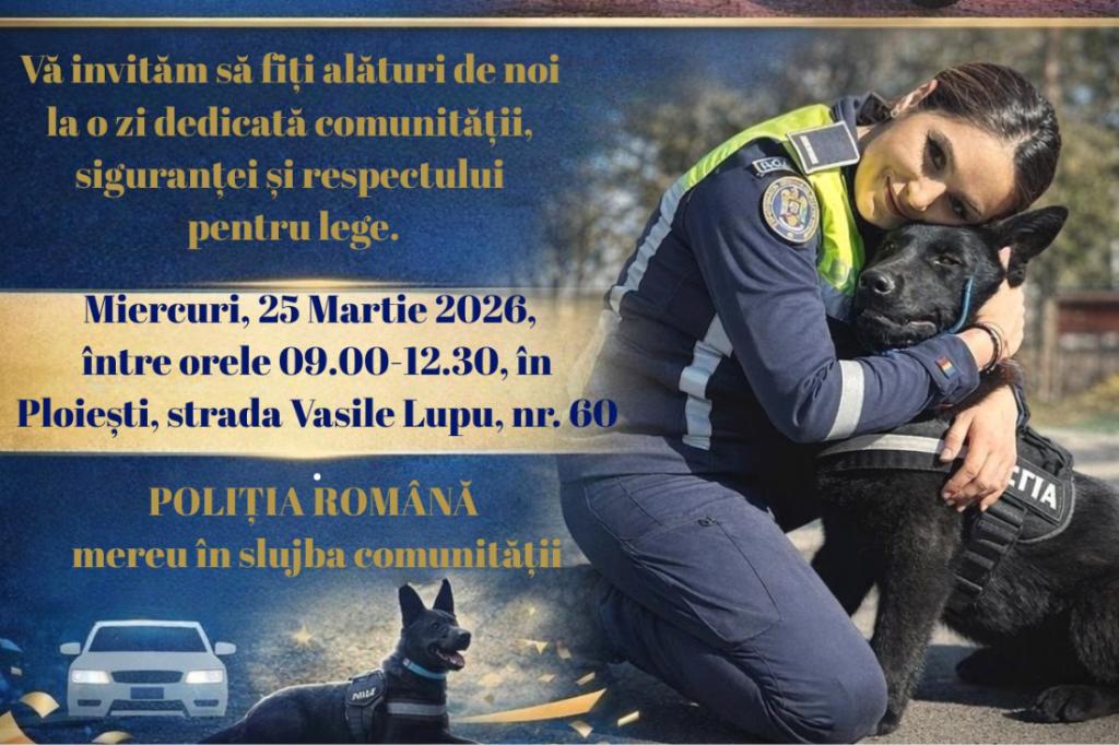 Poliția își deschide porțile de ziua sa doar la Ploiești