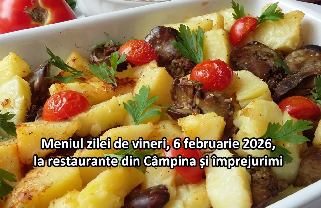 Vineri, 6 februarie 2026. Meniul zilei la restaurante din Câmpina și împrejurimi