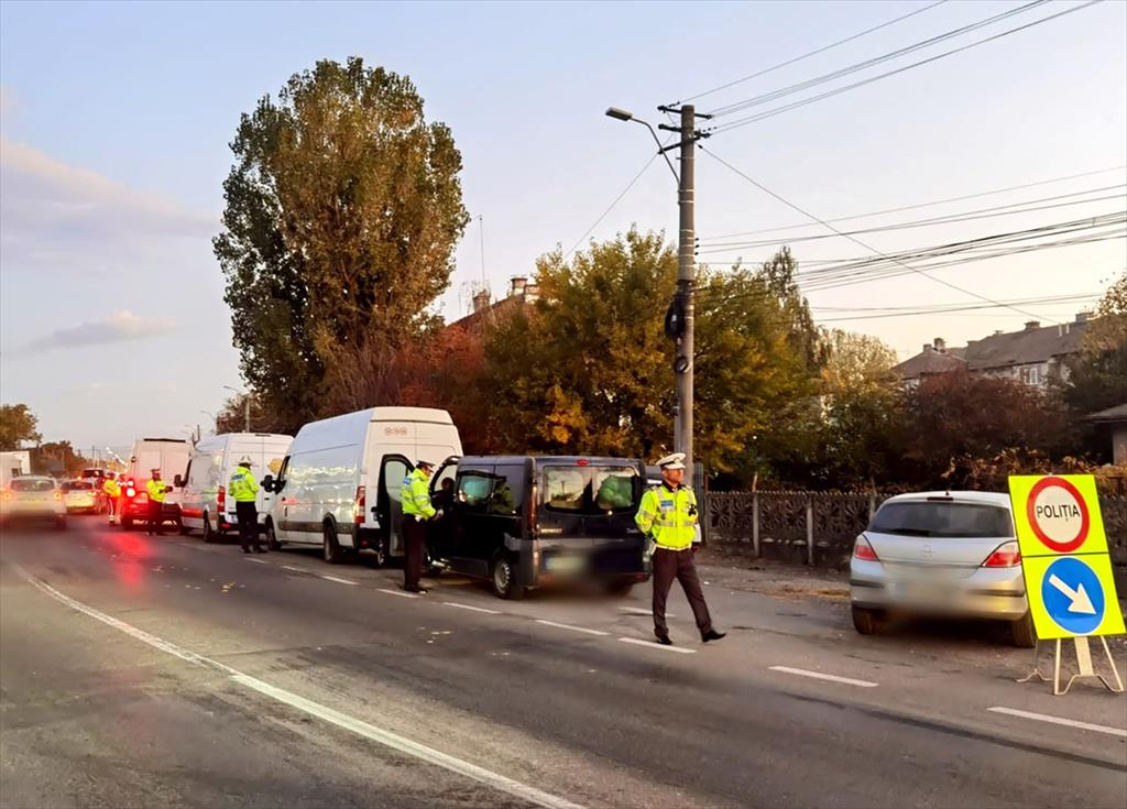 Acțiuni ale Poliției Rutiere în Câmpina și alte localități din Prahova. Au fost aplicate 95 sancțiuni și șase permise de conducere au fost reținute