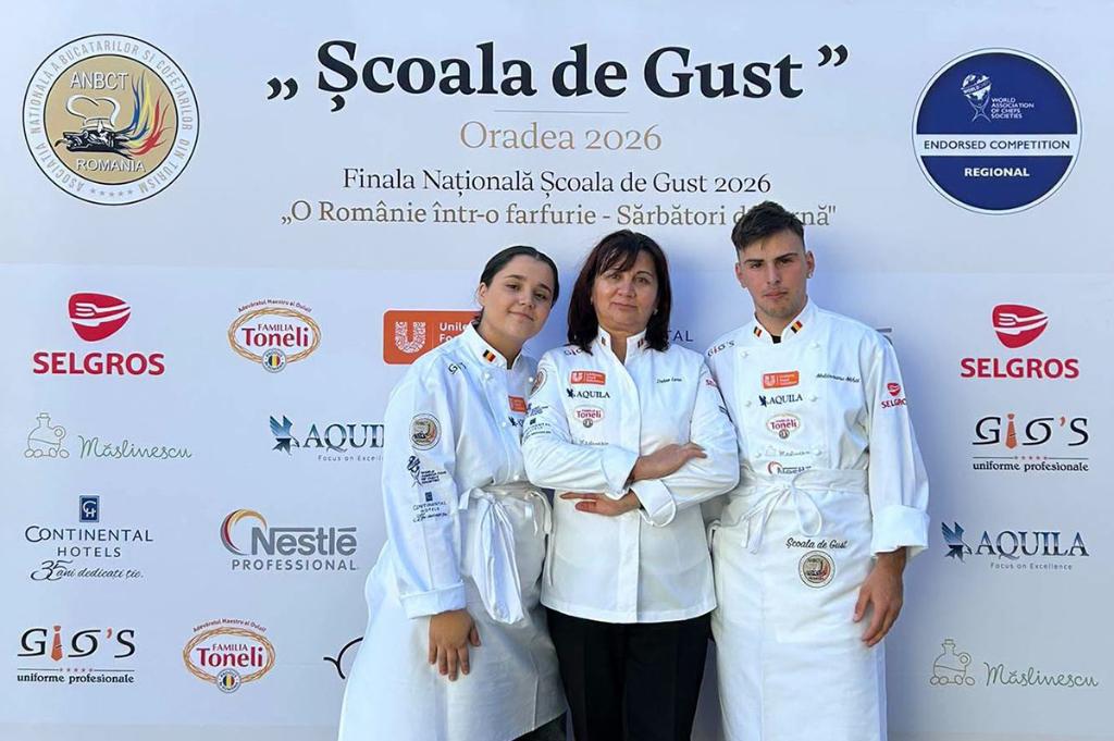 Premii speciale pentru echipa Liceului Tehnologic „Constantin Istrati” Câmpina la „Școala de gust”, un concurs gastronomic de la Oradea