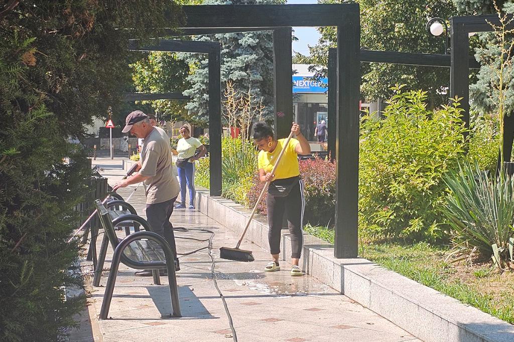 O parte din Parcul ”Regele Mihai I” a fost... spălată