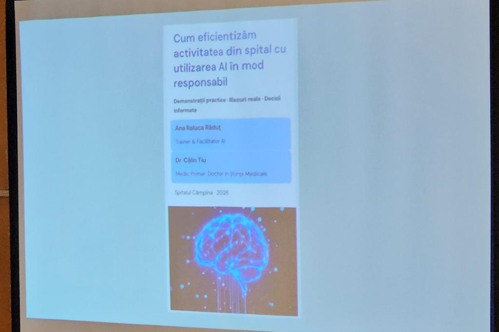 Câmpina a fost gazda unui workshop despre folosirea inteligenței artificale în medicină