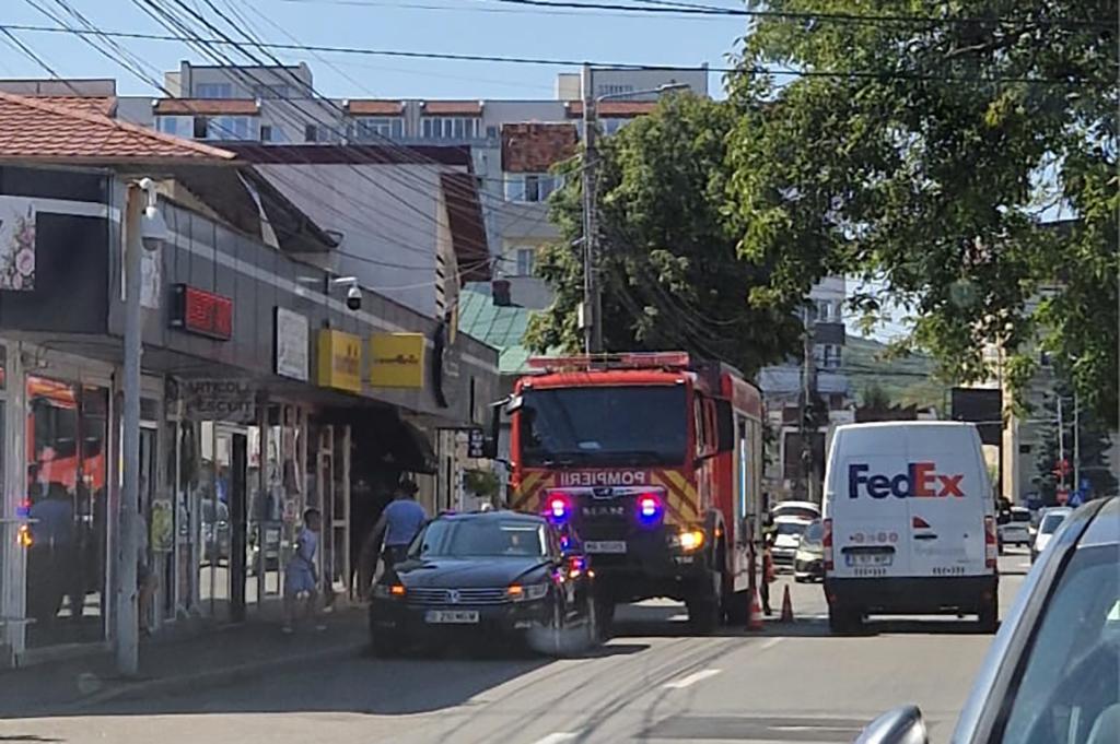 La Câmpina, pompierii au intervenit pentru salvarea... unei pisicuțe