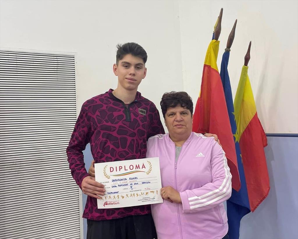 Eduard Unguroaica, medalie de bronz la seniori, în proba de triplusalt, în Cupa României