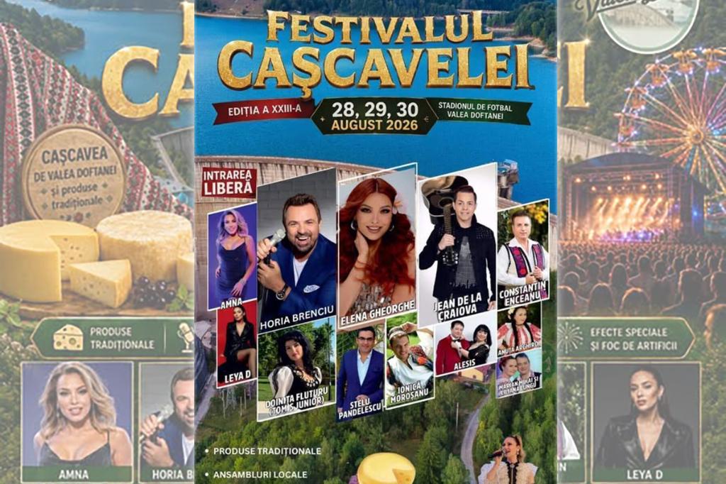 Festivalul Cașcavelei - Valea Doftanei 2026, la final de august