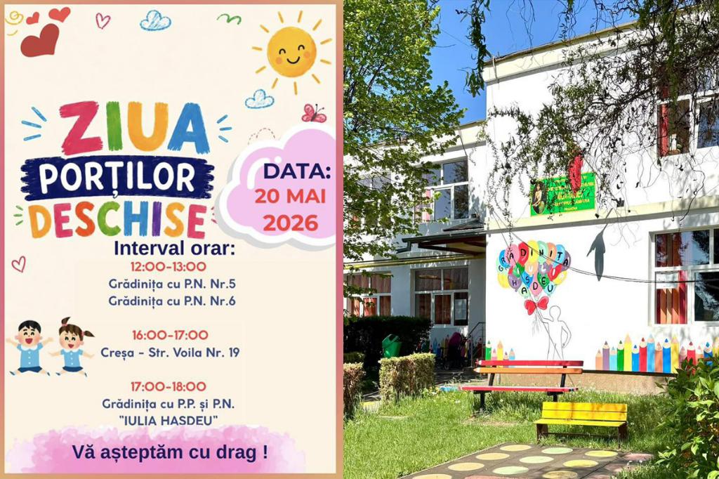 Ziua porților deschise la Grădinița „Iulia Hasdeu”, inclusiv la creșa din cartierul Voila
