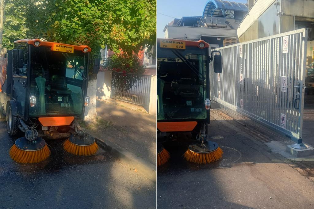 Igienizare pe Strada 1 Mai din Câmpina