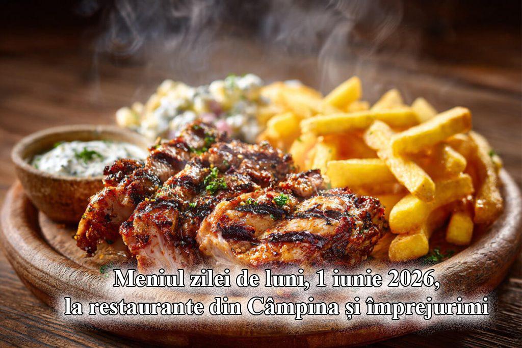 Luni, 1 iunie 2026. Meniul zilei la restaurante din Câmpina și împrejurimi