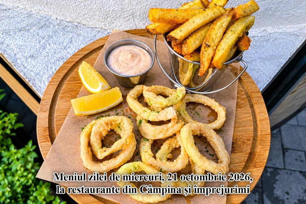 Miercuri, 21 octombrie 2026. Meniul zilei la restaurante din Câmpina și împrejurimi