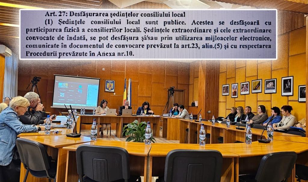 Se modifică Regulamentul Consiliului Local Câmpina. Consilierii nu mai pot intra online la ședințele ordinare
