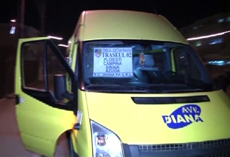 Trei bărbați mascați au atacat un microbuz al firmei Ave Diana, în care se aflau șoferul și șase pasageri