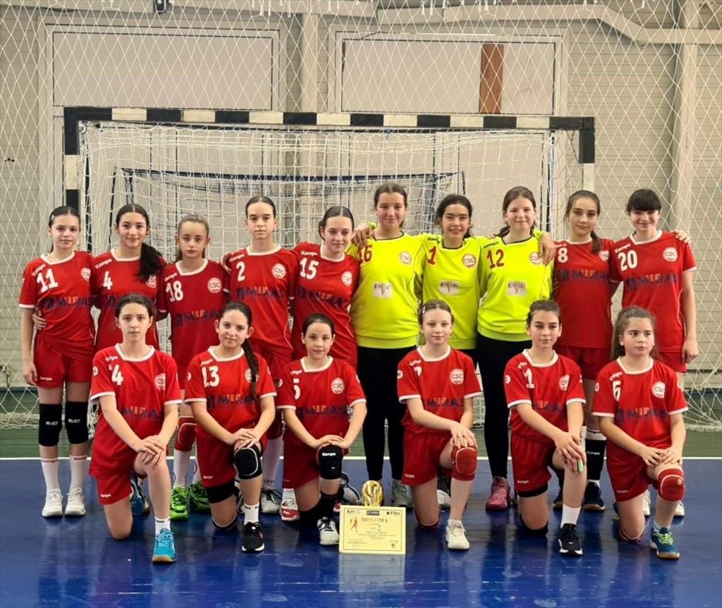 CS Câmpina a câștigat turneul euroregional de handbal feminin, pentru juniori IV