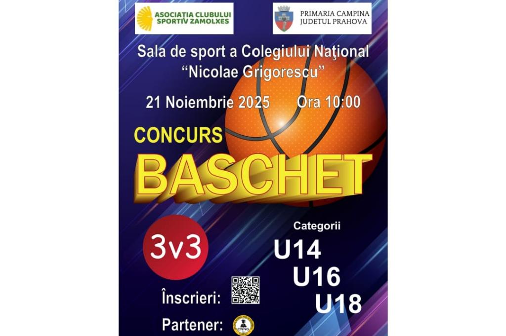 Concurs de baschet 3x3 pentru elevii din Câmpina