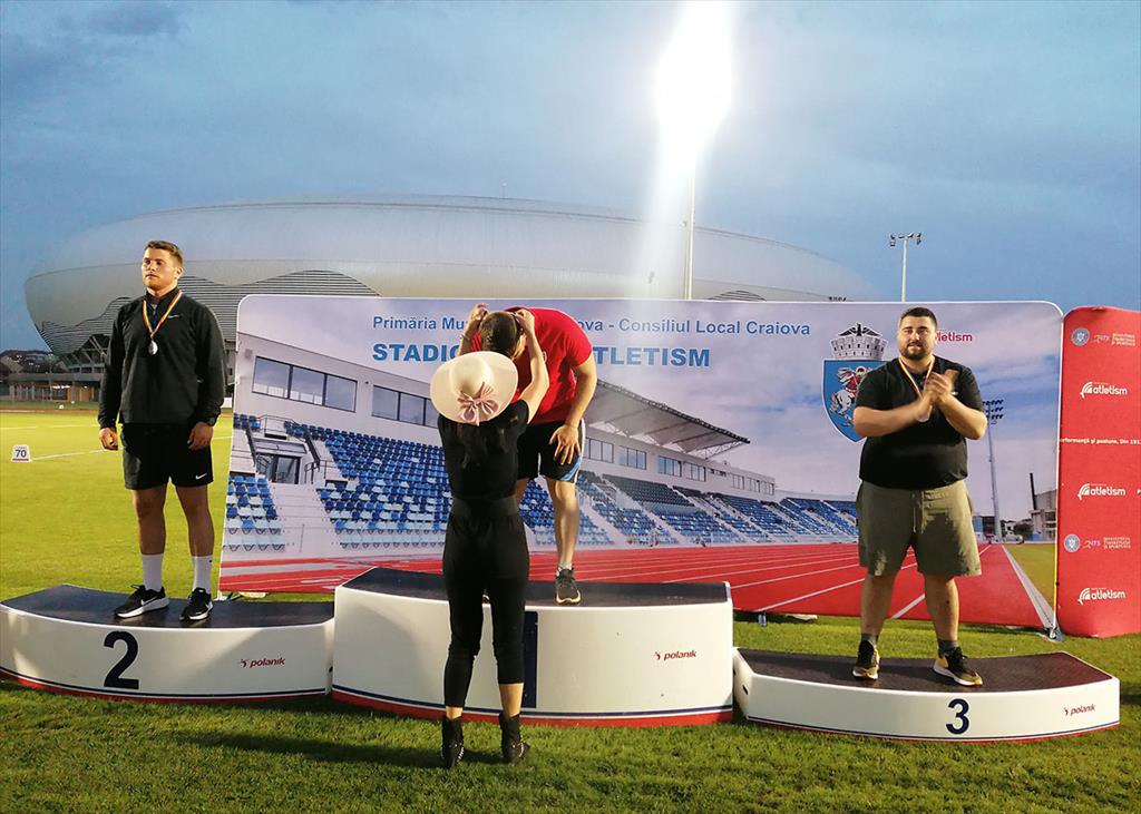 Andreea Lungu a câștigat proba de aruncarea discului și Trofeul ”Lia Manoliu” la Campionatele Internaționale de Atletism ale României, de la Craiova