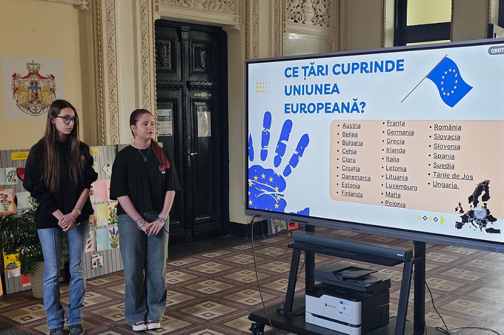 Elevii de la ”Grigorescu” au celebrat Ziua Europei
