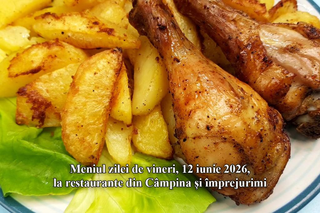 Vineri, 12 iunie 2026. Meniul zilei la restaurante din Câmpina și împrejurimi