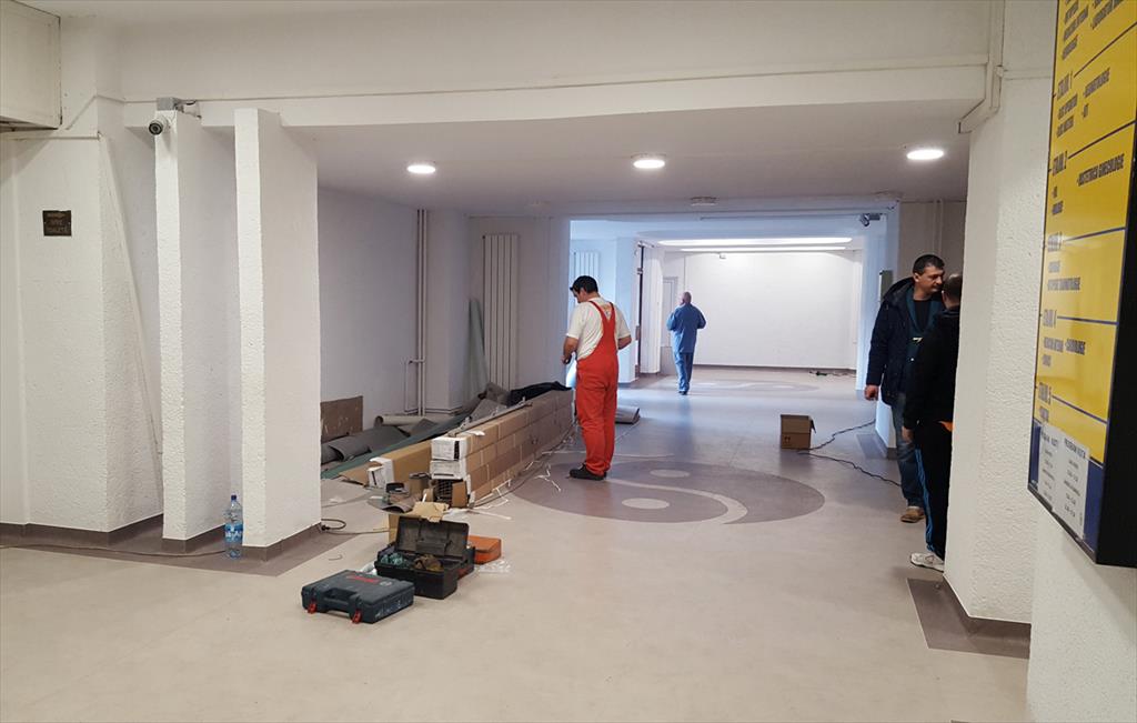 Spitalul Municipal Câmpina: modernizarea parterului este aproape gata. La Pediatrie, lucrările vor continua