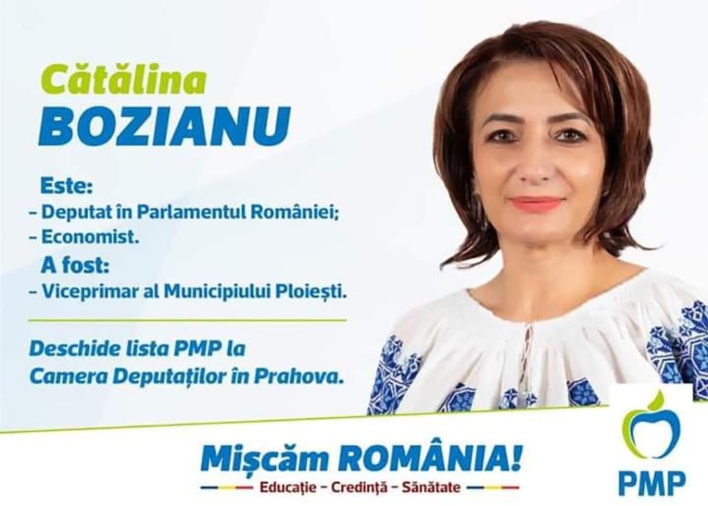 Cătălina Bozianu, candidat PMP la Camera Deputaților: ”Pentru noi contează Prahova reală”