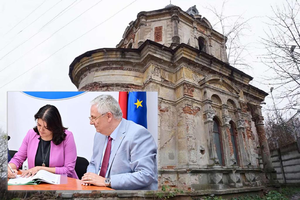 A fost semnat contractul de finanțare pentru restaurarea cu fonduri europene a Capelei Hernia din Câmpina