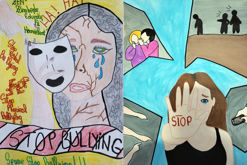 Ziua Internațională a Nonviolenței, marcată de elevii Școlii Centrale Câmpina prin desene cu mesaje puternice