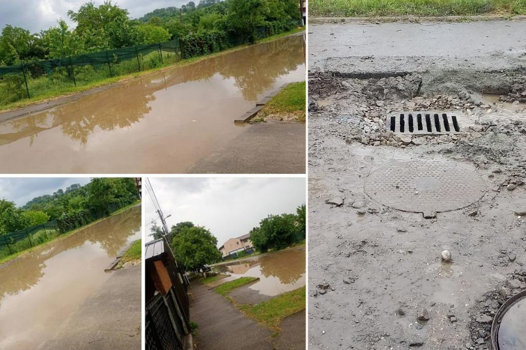 Pe Strada Cărămidari, din cartierul Voila, din Câmpina, au fost montate scurgeri pentru apa pluvială