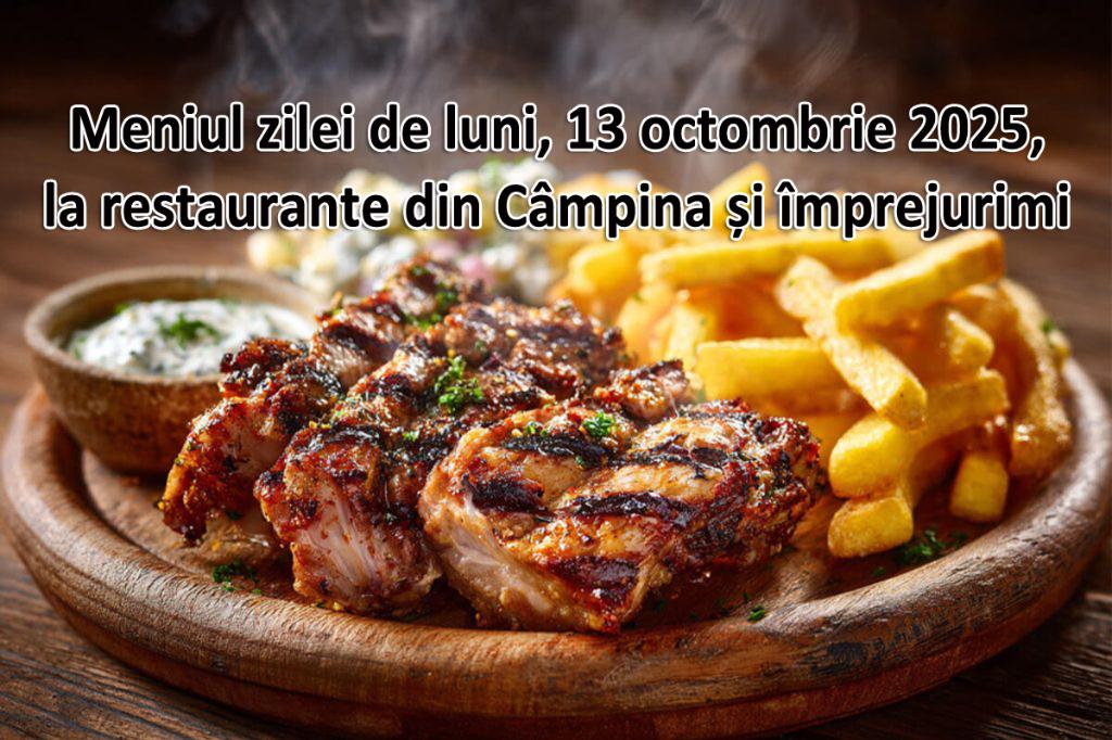 Luni, 12 octombrie 2025. Meniul zilei la restaurante din Câmpina și împrejurimi