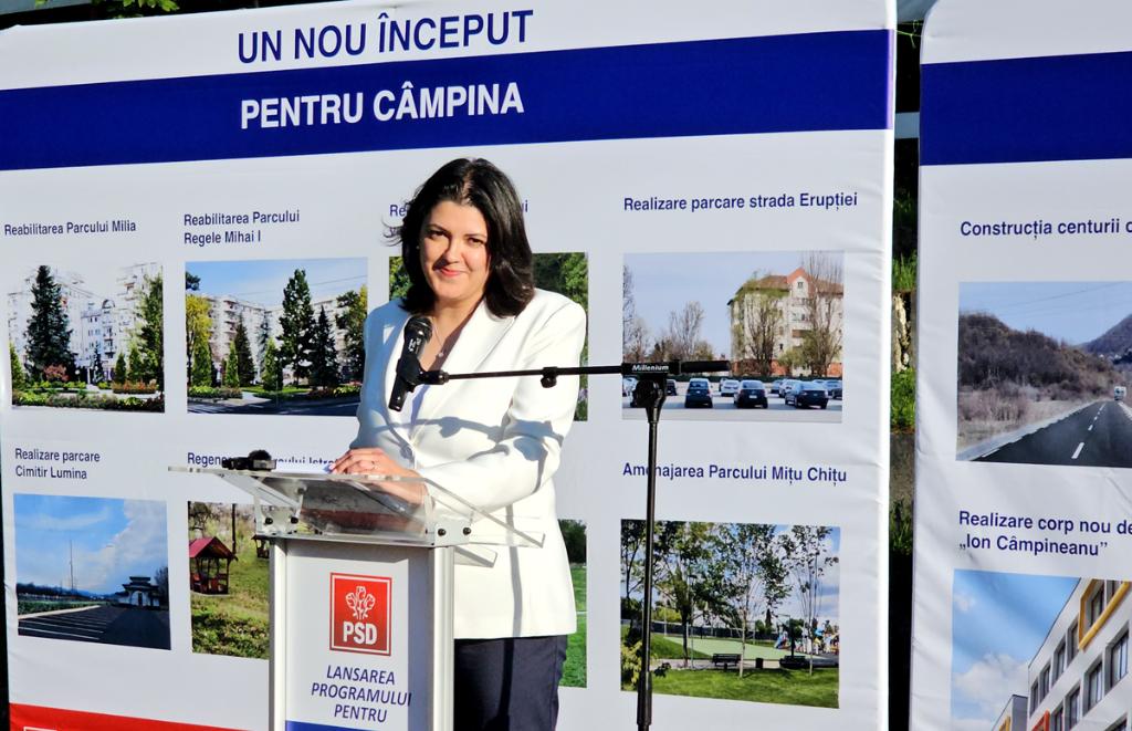 Irina Nistor, candidatul PSD la Primăria Câmpina, și-a lansat programul electoral pentru “UN NOU ÎNCEPUT”
